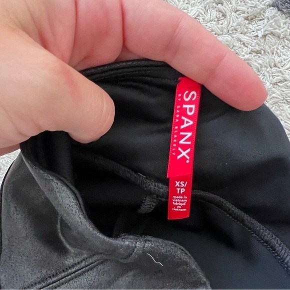 Spanx Faux Leather Moto Leggings - Picture 13 of 15